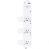 CyberPower MPV615P 6-Outlet Power Strip - NEMA 5-15P-HG - 6 x NEMA 5-15R-HG - 15 ft Cord - 120 V AC Voltage - Strip MPV615P