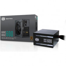 Cooler Master 80 PLUS Bronze Certified Power Supply - Internal - 120 V AC, 230 V AC Input - 600 W / 3.3 V DC, 5 V DC, 12 V DC, 12 V DC, 5 V DC - 1 +12V Rails - 1 Fan(s) - 85% Efficiency MPX-6001-ACAAB-US