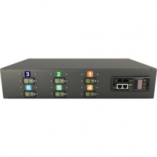 Vertiv Co Geist rPDU MN03EDR1-15P3B8-5CS15A0H10-S 15-Outlets PDU - Monitored - 3P+E CA - 3 x U-Lock IEC 60320 C13, 12 x U-Lock IEC 60320 C19 - 230 V AC - Network (RJ-45) - 2U - Horizontal - Rack Mount - Rack-mountable - TAA Compliant NI30065L