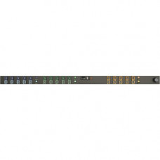 Vertiv Co Geist rPDU MN03E9W1-30L138-5CS15A0A10-S 30-Outlets PDU - Monitored - 3P+E CA - 30 x U-Lock IEC 60320 C13 - 230 V AC - Network (RJ-45) - Vertical - Rack Mount - Rack-mountable - TAA Compliant NI30066L