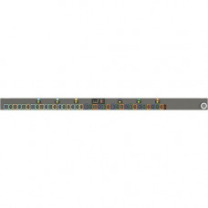 Vertiv Co Geist MNU3EHB1-36PNB8-6PS15D0A10-S-A 36-Outlets PDU - Switched - IEC 60309 3P+E 60A - 24 x IEC 60320 C13, 12 x IEC 60320 C19 - 208 V AC - Network (RJ-45) - 0U - Vertical - Rack Mount - Rack-mountable - TAA Compliance NU30052L