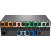 Vertiv Co Geist rPDU MNS3E3R1-18P993-3PS56B0H10-S 18-Outlets PDU - Switched - 3P+N+E (IP44) - 9 x U-Lock IEC 60320 C13, 9 x U-Lock IEC 60320 C19 - 230 V AC - Network (RJ-45) - 3U - Horizontal - Rack Mount - Rack-mountable - TAA Compliant - TAA Compliance 