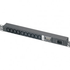 Panduit SmartZone M 10-Outlet PDU - NEMA L5-30P - 10 x NEMA 5-20R - 120 V AC - 2800 W - Network (RJ-45) - 1U - Horizontal - Rack Mount - TAA Compliance P1N1B1M2M10AKA0