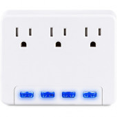 CyberPower Professional P3WU 3-Outlet Surge Suppressor/Protector - 3 x NEMA 5-15R, 4 x USB - 120 V Input P3WU