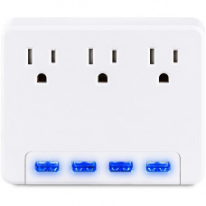 CyberPower Professional P3WU 3-Outlet Surge Suppressor/Protector - 3 x NEMA 5-15R, 4 x USB - 120 V Input P3WU