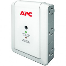 American Power Conversion  APC SurgeArrest Essential P6WT 6-Outlets Surge Suppressor - 6 x NEMA 5-15R - 1080 J - 120 V AC Input - 120 V AC Output - Fax/Modem - REACH, RoHS Compliance P6WT