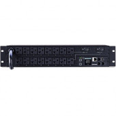 CyberPower PDU31003 Monitored PDU, 100-120V, 30A, 16 NEMA 5-20R Outlets, 2U Rackmount - Monitored - NEMA L5-30P - 16 x NEMA 5-20R - 120 V AC - Network (RJ-45) - 2U - Rack Mount - Rack-mountable PDU31003