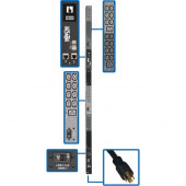 Tripp Lite 3-Phase PDU Monitored 10kW 200/208/240V 42 C13; 6 C19; L21-30P - Monitored - NEMA L21-30P - 6 x IEC 60320 C19, 42 x IEC 60320 C13 - 230 V AC - Network (RJ-45) - 0U - Vertical - Rack Mount - Rack-mountable - TAA Compliant - TAA Compliance PDU3EV