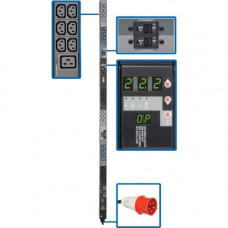 Tripp Lite PDU 3-Phase Metered 220/230V 22.2kW 32A IEC309 36 C13; 6 C19 0U - IEC 309 32A Red 3P+N+E - 6 x IEC 60320 C19, 36 x IEC 60320 C13 - 0UVertical Rackmount - RoHS, TAA Compliance PDU3XMV6G32