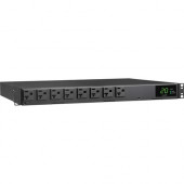 Tripp Lite 16-Outlets PDU - Metered Auto Transfer Switch - NEMA 5-20P, NEMA L5-20P - 16 x NEMA 5-15/20R - 120 V AC - 1U - Horizontal - Rack-mountable, Wall-mountable - TAA Compliant - TAA Compliance PDUMH20ATS