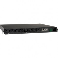 Tripp Lite PDU Switched 200V - 240V 20A C13 8 Outlet L6-20P Horizontal 1URM - 8 x IEC 320 EN 60320 C13 - 1U Rack-mountable - RoHS, TAA Compliance PDUMH20HVNET