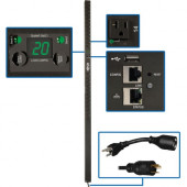 Tripp Lite PDU Switched 120V 20A 24 5-15/20R L5-20P LX Interface 0URM TAA - Switched - NEMA 5-20P, NEMA L5-20P - 24 x NEMA 5-15/20R - 120 V AC - 0U - Vertical - Rack Mount - Rack-mountable - TAA Compliant - TAA Compliance PDUMVR20NETLX