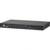 ATEN 8-Outlet eco PDU - Switched - NEMA 5-15P - 8 x NEMA 5-15R - 120 V AC - Network (RJ-45) - 1U - Rack-mountable PE6108AV