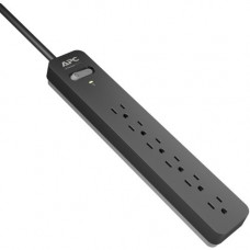 APC Essential Surgearrest PE63 - Surge protector - AC 104-126 V - 1200 Watt - output connectors: 6 - 35.8 in cord - gray, black - for P/N: AR106SH4, AR106SH6, AR109SH4, AR109SH6, AR112SH4, AR112SH6 PE63