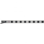 Tripp Lite Power Strip 120V Right Angle 5-15R 8 Outlet 15&#39;&#39; Cord 24" Length - NEMA 5-15P - 8 x NEMA 5-15R - 15 ft Cord - 15 A Current - 120 V AC Voltage - 1800 W - Bench/Cabinet-mountable, Rack-mountable - TAA Compliance PS2408RA