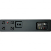 LG RJP-201M Power/Data Outlet - 4 x Power Receptacles - 110 V AC / 7 A Rectangular Desk Mountable RJP-201M