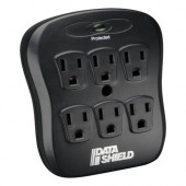 Tripp Lite Surge Protector Wallmount Direct Plug In 120V 6 Outlet 540 Joules Black - Receptacles: 6 x NEMA 5-15R - 540J - RoHS Compliance SK6-0B