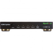 Wyrestorm 1x4 4K HDMI Splitter with HDCP 2.2 - 4096 x 2160 - 600 MHzMaximum Video Bandwidth - 49.20 ft Maximum Operating Distance - HDMI In - HDMI Out - Serial Port SP-0104-H2