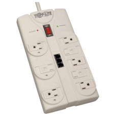 Tripp Lite Surge Protector Power Strip 120V 5-15R 8 Outlet RJ11 8&#39;&#39; Cord 2160 J TAA GSA - NEMA 5-15P - 8 NEMA 5-15R, 3 RJ-11 - 8ft - TAA Compliance TLP808TELTAA