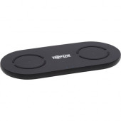 Tripp Lite Dual Wireless Charging Pad, Qi-Certified, Black - 120 V DC, 230 V DC Input - 5 V DC, 9 V DC Output - Input connectors: USB - AC Plug U280-Q02FL-BK