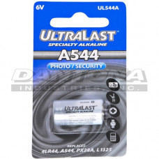 Dantona Industries Ultralast Battery - 6 V DC - 105 mAh - Alkaline Zinc/Manganese Dioxide (MnO2) - 1 / Pack UL544A