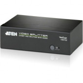 ATEN 2-Port VGA Splitter with Audio - 450 MHz to 450 MHz - Audio Line In - Audio Line Out - Serial Port - VGA In - VGA Out VS0102