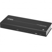 ATEN 4-Port True 4K HDMI Splitter - 4096 x 2160 - 49.21 ft Maximum Operating Distance - HDMI In - HDMI Out - Metal VS184B