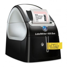 Newell Rubbermaid Dymo LabelWriter 450 Duo Direct Thermal Printer - Monochrome - Label Print - 0.8 Second Mono - 600 x 300 dpi - D1 Tape - TAA Compliance 1752267