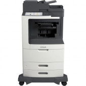 Lexmark MX811 MX811DE Laser Multifunction Printer - Monochrome - Copier/Fax/Printer/Scanner - 63 ppm Mono Print - 1200 x 1200 dpi Print - Automatic Duplex Print - Upto 30000 Pages Monthly - 1200 sheets Input - Color Scanner - 600 dpi Optical Scan - Monoch