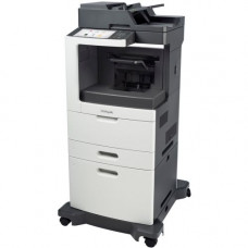 Lexmark MX811 MX811DXFE Laser Multifunction Printer - Monochrome - Copier/Fax/Printer/Scanner - 63 ppm Mono Print - 1200 x 1200 dpi Print - Automatic Duplex Print - Upto 300000 Pages Monthly - 2750 sheets Input - Color Scanner - 600 dpi Optical Scan - Mon