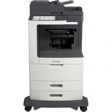 Lexmark MX812 MX812DE Laser Multifunction Printer - Monochrome - Copier/Fax/Printer/Scanner - 70 ppm Mono Print - 1200 x 1200 dpi Print - Automatic Duplex Print - 600 dpi Optical Scan - 1200 sheets Input - Gigabit Ethernet - Blue Angel, ENERGY STAR 1.2, T