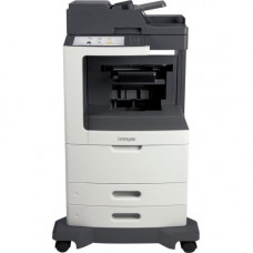 Lexmark MX810 MX810DE Laser Multifunction Printer - Monochrome - Copier/Fax/Printer/Scanner - 55 ppm Mono Print - 1200 x 1200 dpi Print - Automatic Duplex Print - Upto 300000 Pages Monthly - 1200 sheets Input - Color Scanner - 600 dpi Optical Scan - Monoc