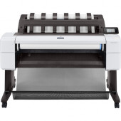 HP Designjet T1600 Inkjet Large Format Printer - 36" Print Width - Color - Printer - 5 Color(s) - 19.3 Second Color Speed - 2400 x 1200 dpi - 128 GB - Ethernet - Roll Paper, Plain Paper, Cut Sheet, Bond Paper, Coated Paper, Heavyweight Coated Paper, 