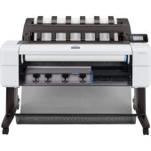 HP Designjet T1600dr PostScript Inkjet Large Format Printer - 36" Print Width - Color - Printer - 5 Color(s) - 19.3 Second Color Speed - 2400 x 1200 dpi - 128 GB - Ethernet - Roll Paper, Plain Paper, Cut Sheet, Bond Paper, Coated Paper, Heavyweight C