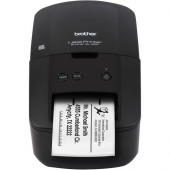 Brother QL-600 Direct Thermal Printer - Monochrome - Desktop - Label Print - 2.40" Print Width - 2.80 in/s Mono - 300 x 600 dpi - Label, Name Badge Label, CD/DVD, Film, Removable Label, Non-adhesive Tag - 2.44" Label Width - 39.37" Label Le