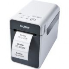 Brother TD-2120N Desktop Direct Thermal Printer - Monochrome - Label/Receipt Print - Ethernet - USB - Serial - Bluetooth - White, Gray - 2.20" Print Width - 6 in/s Mono - 203 x 203 dpi - 2.50" Label Width - TAA Compliance TD2120NBL