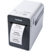 Brother TD-2130NW Desktop Direct Thermal Printer - Monochrome - Receipt Print - Ethernet - USB - Serial - 2.21" Print Width - 6 in/s Mono - 300 x 300 dpi - Wireless LAN - 2.48" Label Width TD2130NWL