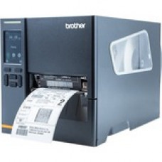 Brother TJ-4021TN Desktop Direct Thermal/Thermal Transfer Printer - Monochrome - Label/Receipt Print - Ethernet - USB - Serial - 4.21" Print Width - 10 in/s Mono - 203 dpi - TAA Compliance TJ4021TN