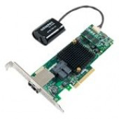 Adaptec Series 8Q with maxCache Plus - 12Gb/s SAS - PCI Express 3.0 x8 - Plug-in Card - RAID Supported - 0, 1, 1E, 5, 6, 10, 50, 60 RAID Level - 16 Total SAS Port(s) - 2 SAS Port(s) Internal - 2 SAS Port(s) External 2277100-R