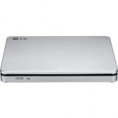 LG AP70NS50 DVD-Writer - Silver - DVD-RAM/&#177;R/&#177;RW Support - 24x CD Read/24x CD Write/24x CD Rewrite - 8x DVD Read/8x DVD Write/8x DVD Rewrite - Double-layer Media Supported - USB 2.0 - Slimline AP70NS50.AUSR10B
