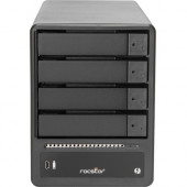 Rocstor ET34 DAS Storage System - 4 x HDD Supported - 0 x HDD Installed - 4 x SSD Supported - 4 TB Total Installed SSD Capacity - Serial ATA/600 Controller - RAID Supported 0, 1, 5, 10, JBOD - 4 x Total Bays - 4 x 2.5"/3.5" Bay - Desktop E66016-