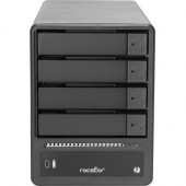 Rocstor ET34 DAS Storage System - 4 x HDD Supported - 0 x HDD Installed - 4 x SSD Supported - 8 TB Total Installed SSD Capacity - Serial ATA/600 Controller - RAID Supported 0, 1, 5, 10, JBOD - 4 x Total Bays - 4 x 2.5"/3.5" Bay - Desktop E66018-