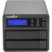 Rocstor Rocpro U32 Reliable High Capacity USB 3.0 & eSATA Storage - 2 x HDD Supported - 32 TB Supported HDD Capacity - 2 x HDD Installed - 12 TB Installed HDD Capacity - 2 x SSD Supported - 16 TB Supported SSD Capacity - 0 x SSD Installed - Serial ATA