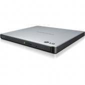 LG GP65NS60 DVD-Writer - 1 x Retail Pack - Silver - DVD-RAM/&#177;R/&#177;RW Support - 24x CD Read/24x CD Write/24x CD Rewrite - 8x DVD Read/8x DVD Write/8x DVD Rewrite - Double-layer Media Supported - USB 2.0 GP65NS60