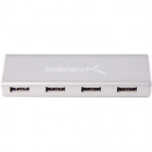 Sabrent 4 Port Aluminum USB 3.0 Hub For Mac - USB - External - 4 USB Port(s) - 4 USB 3.0 Port(s) - Mac, PC, Linux HB-MCS4-PK50