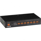 Black Box Industrial-Grade USB Hub, 7-Port - USB - External - 7 USB Port(s) - 7 USB 2.0 Port(s) - TAA Compliance ICI207A