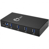 SIIG 4-Port Industrial USB 3.0 Hub with 15KV ESD Protection - USB - External - 4 USB Port(s) - 4 USB 3.0 Port(s) - RoHS Compliance ID-US0411-S1