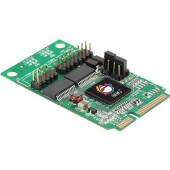 SIIG 2-Port RS232 Serial Mini PCIe with Power - 2 x 9-pin DB-9 RS-232 Serial Mini PCI Express - 1 Pack - RoHS, TAA Compliance JJ-E20211-S1