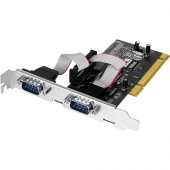 SIIG JJ-P20511-S3 2-port PCI Serial Adapter - Plug-in Card - PCI - PC - RoHS Compliance JJ-P20511-S3