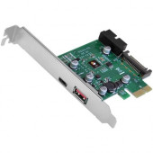 SIIG USB 3.1 Gen 1 3-Port PCIe with Charging Port - Type-C Ready - PCI Express 2.0 - Plug-in Card - 3 USB Port(s) - 1 USB 3.0 Port(s) - 1 USB 3.1 Port(s) - PC JU-P20C11-S1